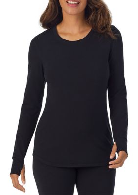 Cuddl Duds® Women's Cottonwear Long Sleeve Scoop Neck Sleep Top | belk