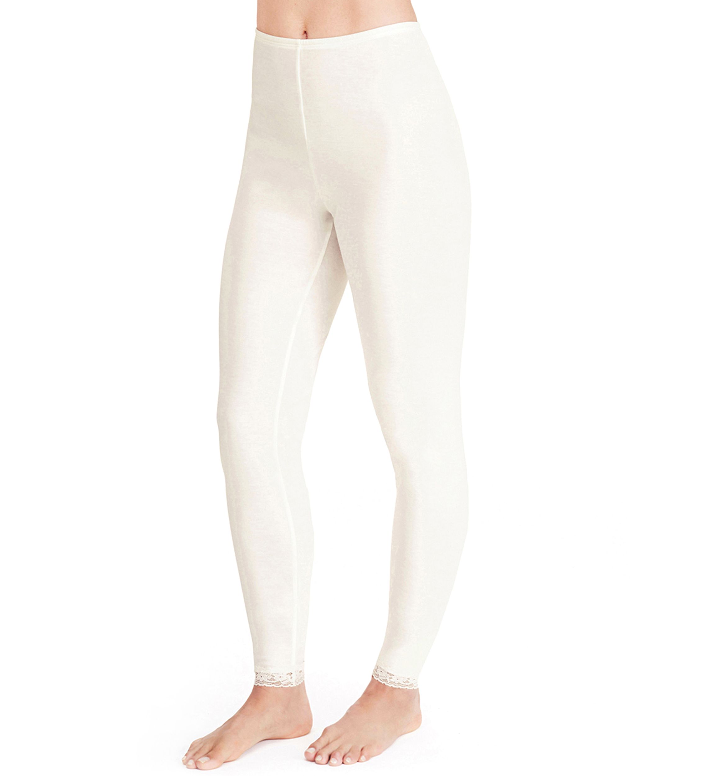 Womens Softwear Lace Edge Sleep Leggings