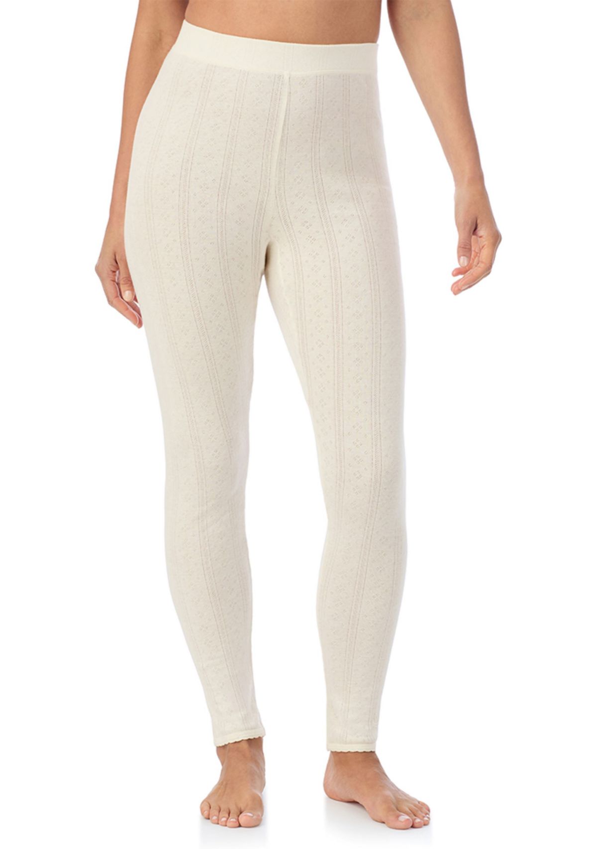 Womens Cotton Pointelle Leggings
