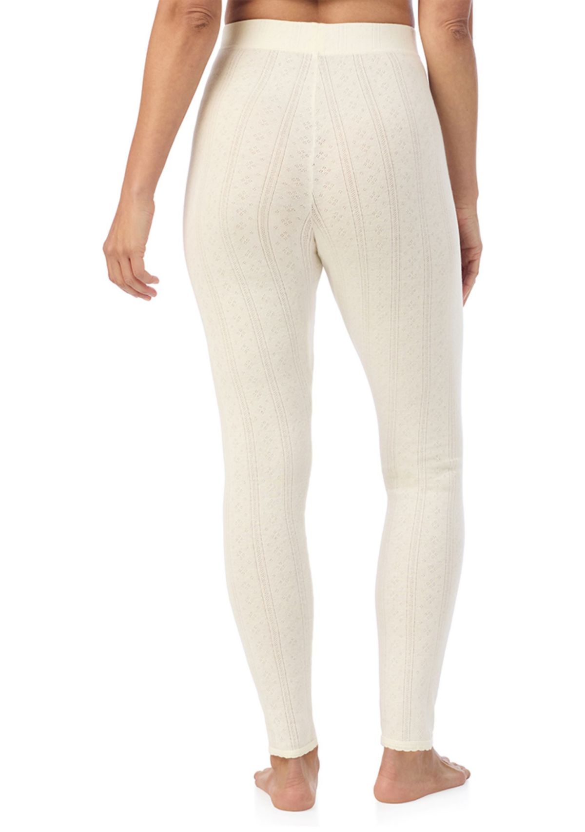 Womens Cotton Pointelle Leggings