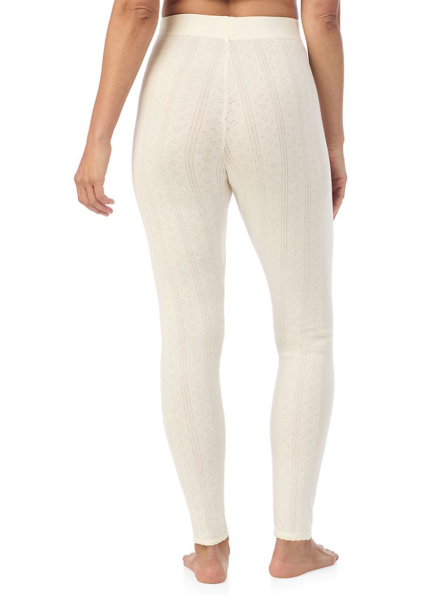 Womens Cotton Pointelle Leggings