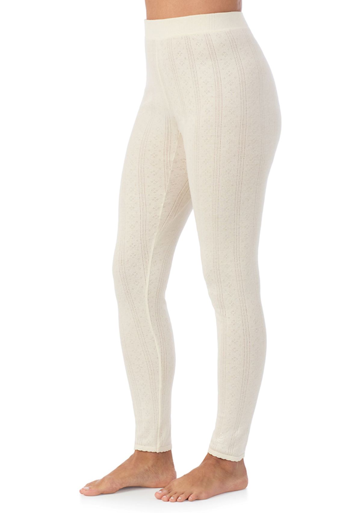 Womens Cotton Pointelle Leggings