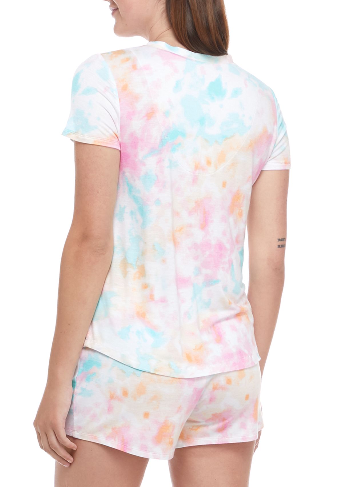 	  Short Sleeve Boxer Pajama Set 