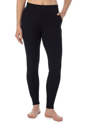 Cuddl Duds Women's Cozy Stretch Thermal Leggings, Black, XL