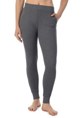 Cuddl Duds Women's Cozy Stretch Thermal Leggings, Grey, XL