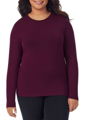 Cuddl Duds Plus Softwear with Stretch Long Sleeve Top