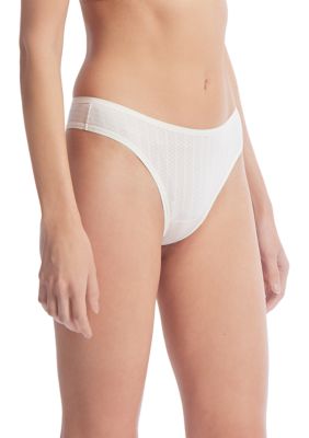 DKNY Women's Litewear Seamless Cut Anywhere Thong Panty, Tossed Logo Print,  Large : Clothing, Shoes & Jewelry 