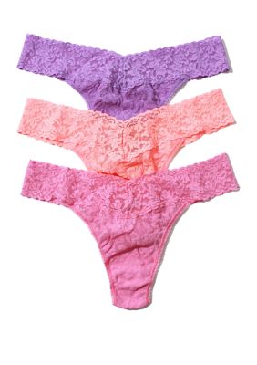 3pack Pearl Lace Thong