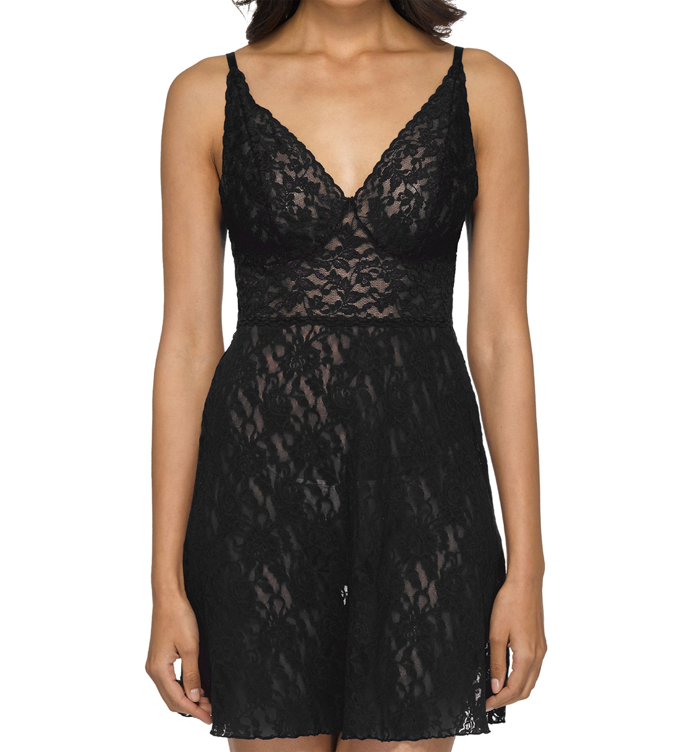 Retro Lace Plunge Chemise
