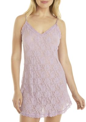 Hanky Panky Chemise Donna In Pizzo, Mini Lunghezza, Scollo A Cuore Con Ruches, Spalline Regolabili, Perfetta Per Dormire E Momenti Speciali - 3