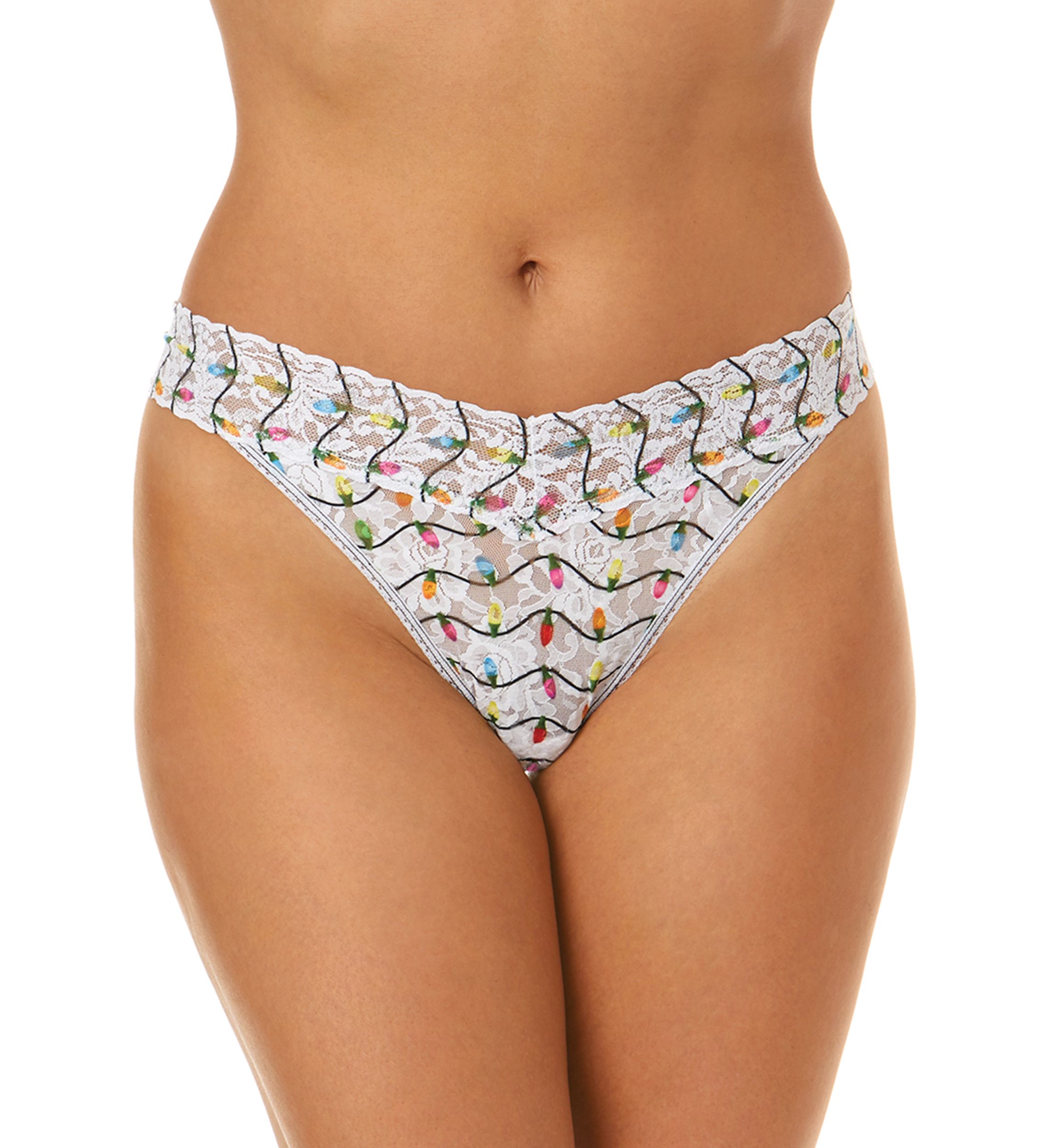 Signature Lace Twinkle Print Thong
