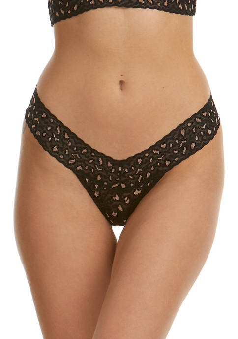 Hanky Panky® Low Rise Cross Dyed Leopard Thong