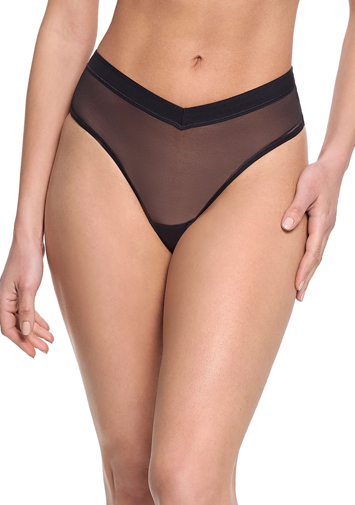 Hanky Panky Mesh V-Front Thong