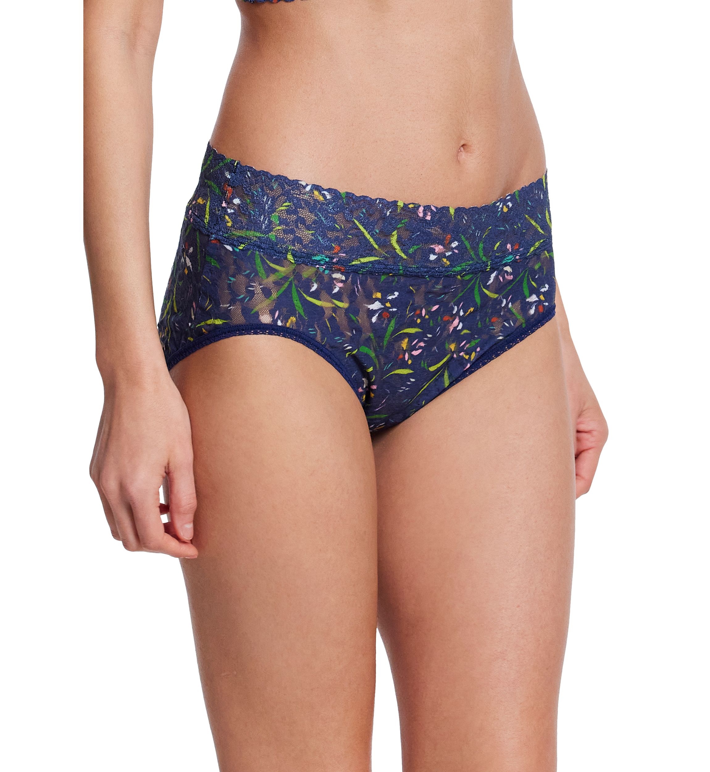 Signature Lace French Printed Brief Panty