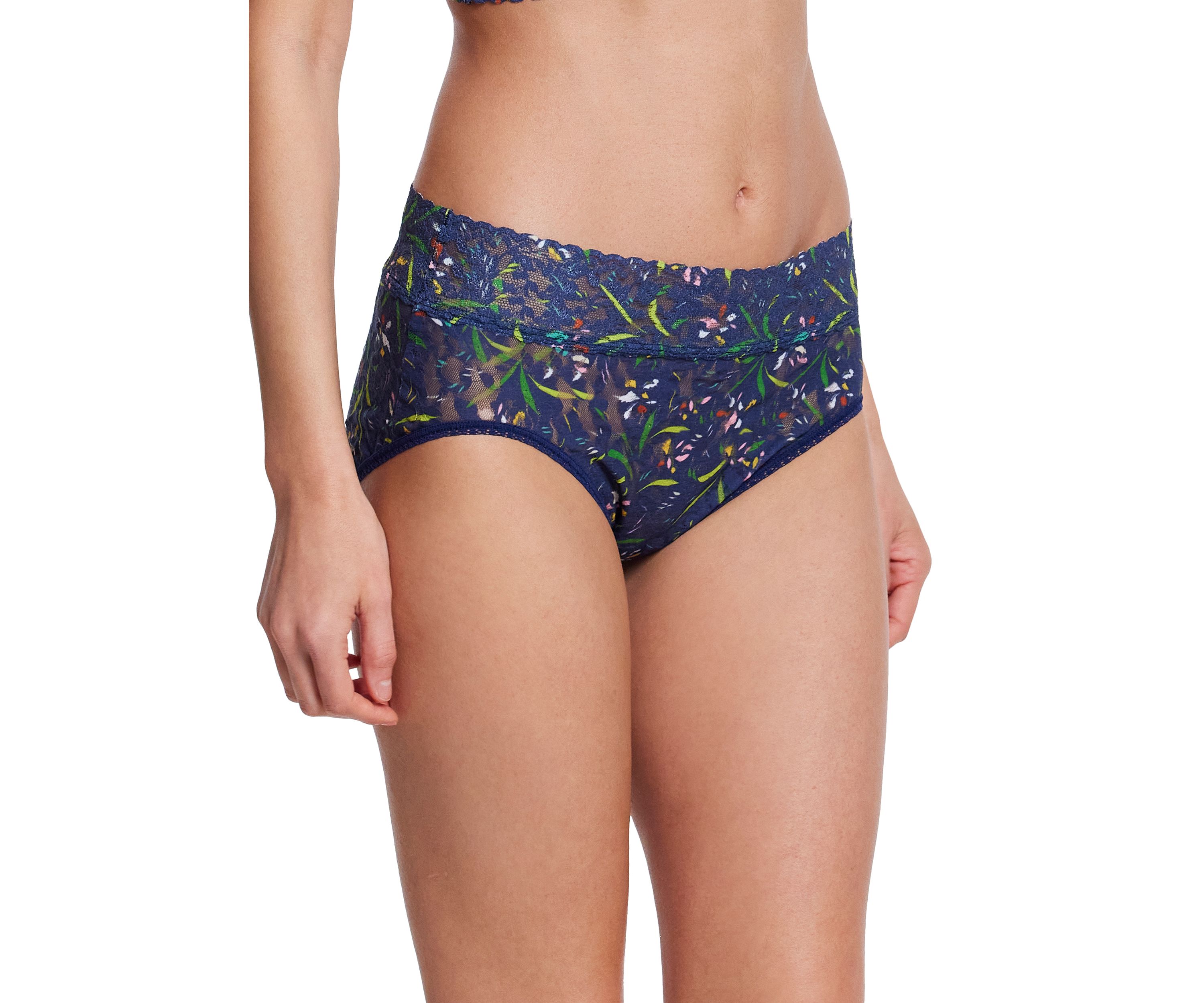Signature Lace French Printed Brief Panty