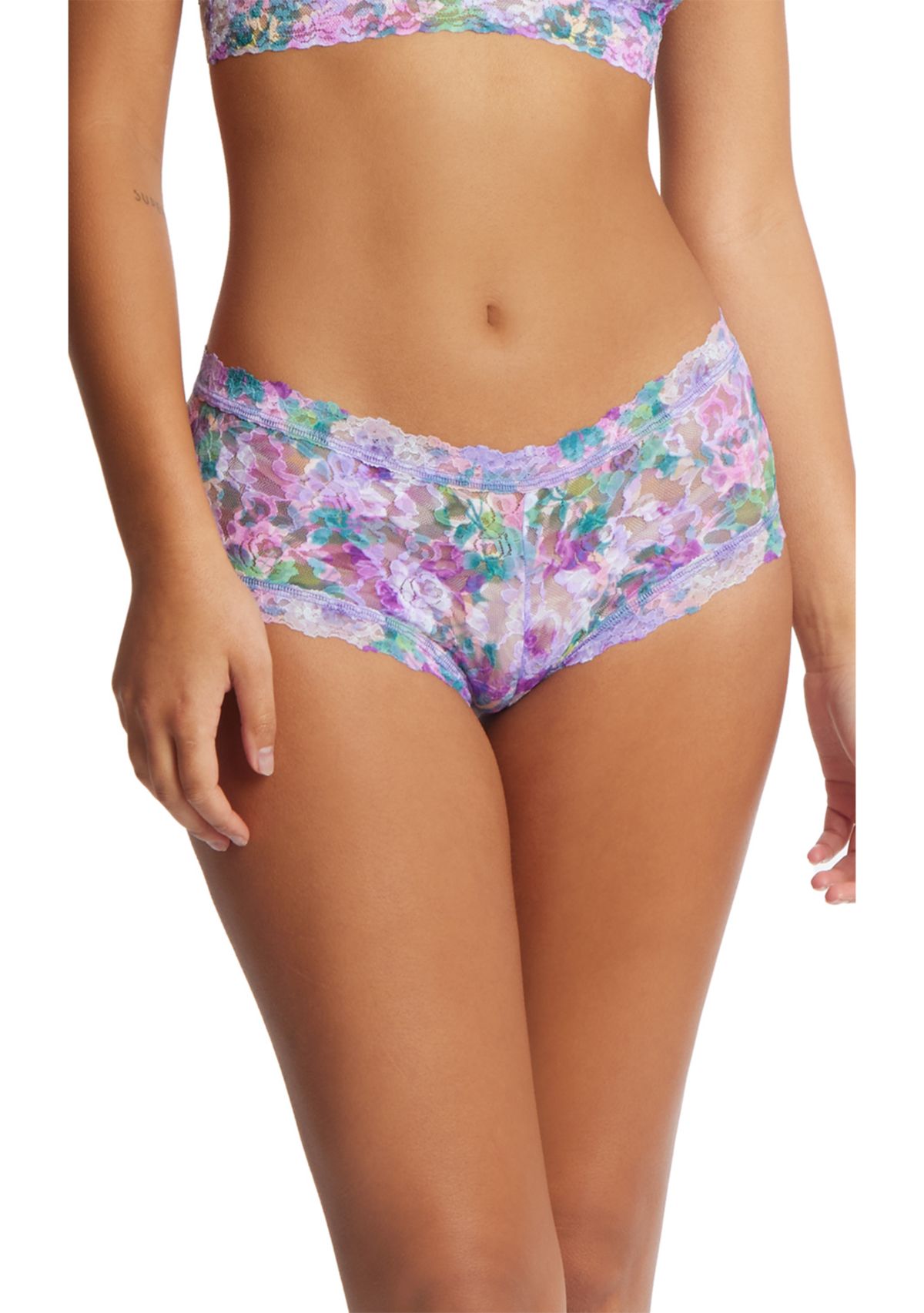 Printed Signature Lace Boyshorts