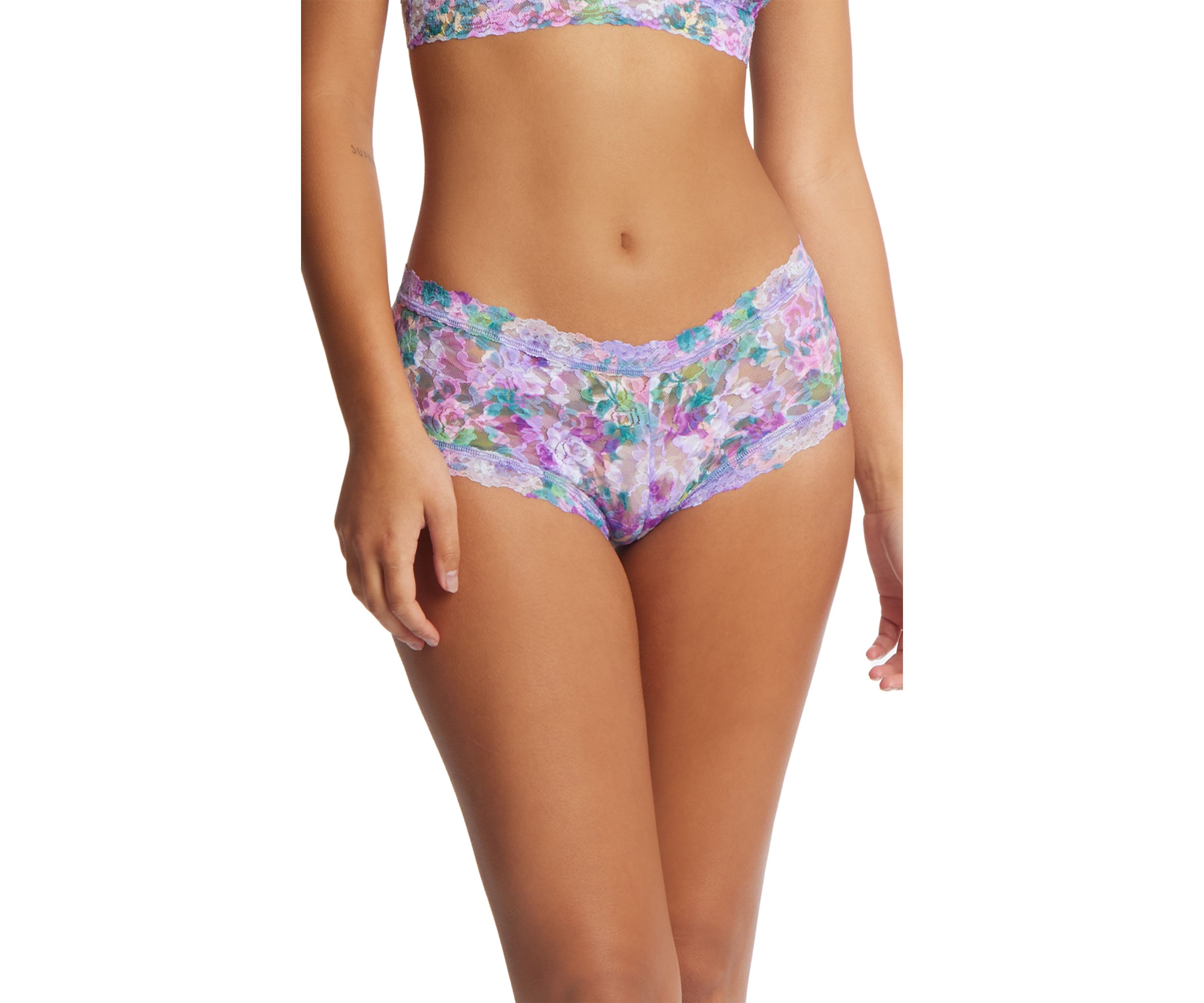 Printed Signature Lace Boyshorts