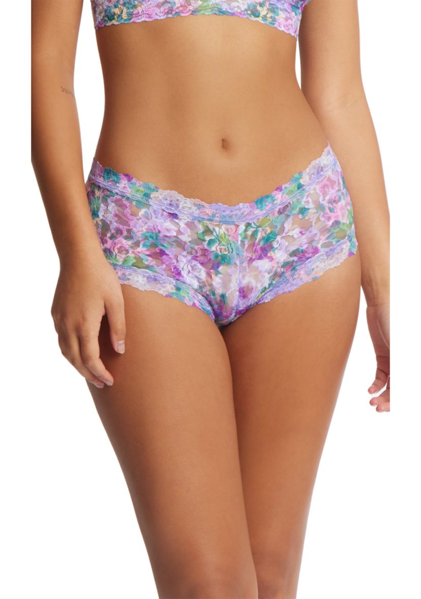 Printed Signature Lace Boyshorts