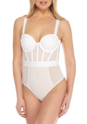 DKNY Sheer Strapless Bodysuit | belk