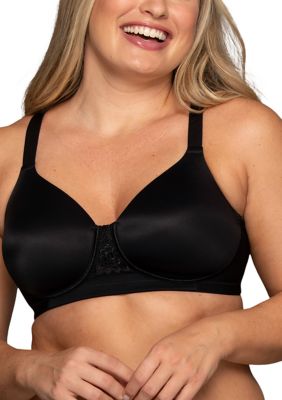 Vanity Fair Lingerie Women's Beauty Back® Wireless Smoothing Bra, Black, 42 D