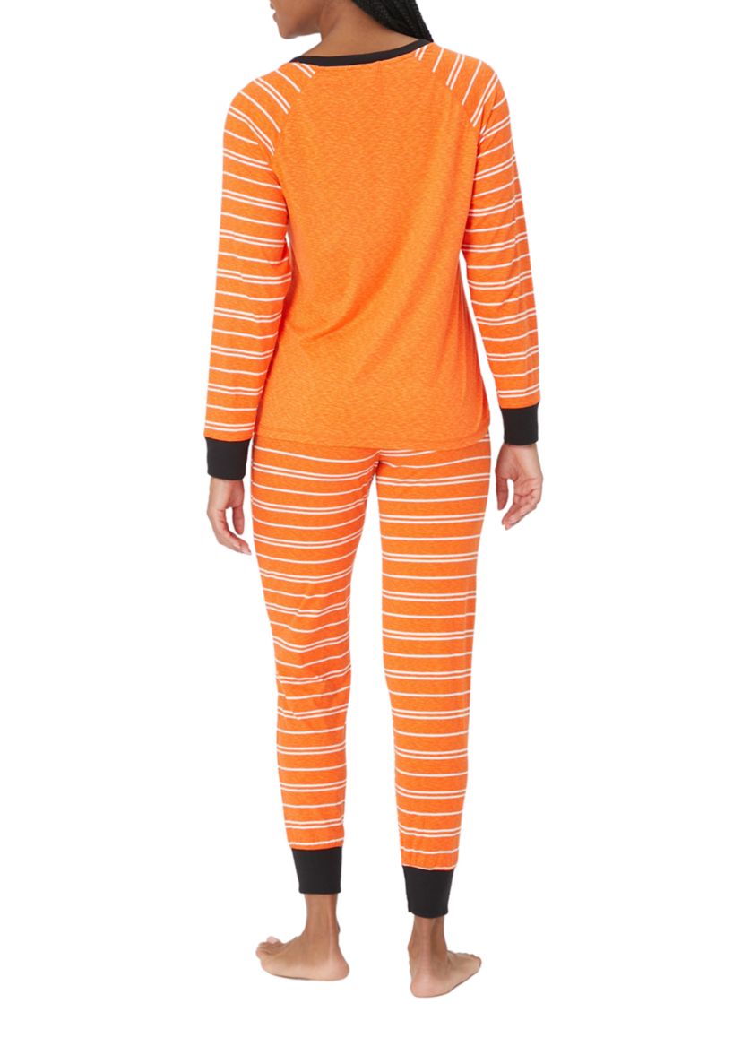 Pumpkin Stripe Pajama Set - Mom