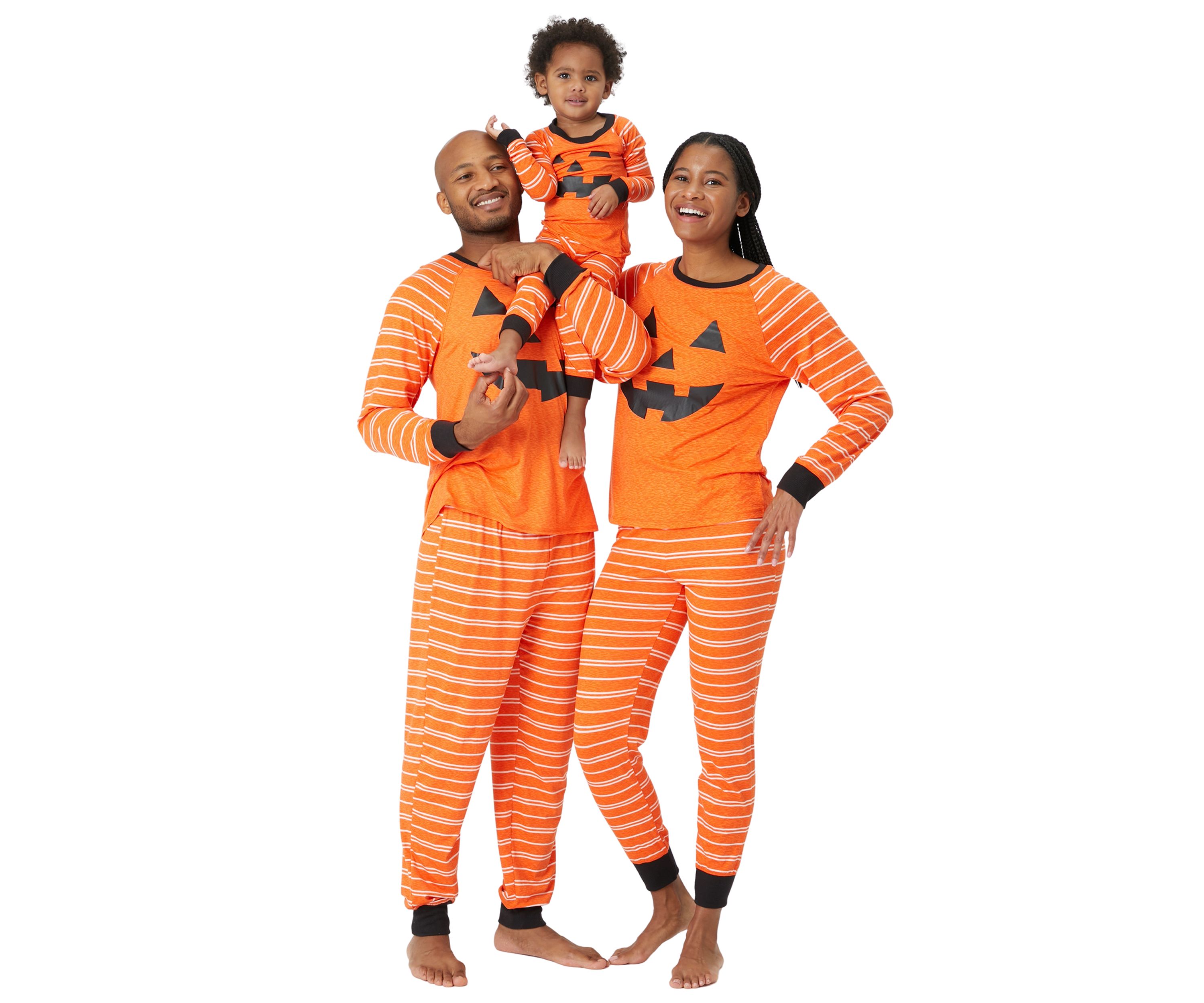 Pumpkin Stripe Pajama Set - Mom