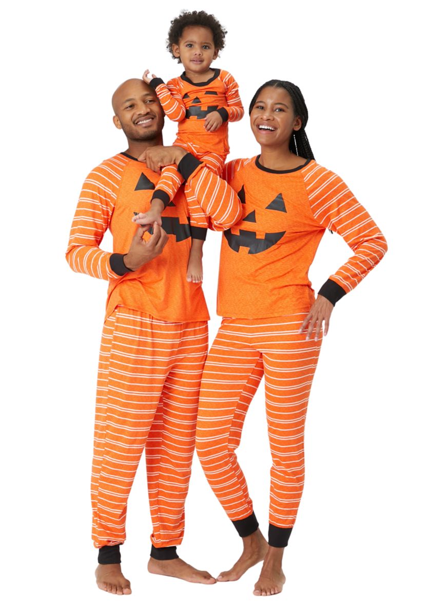 Pumpkin Stripe Pajama Set - Mom