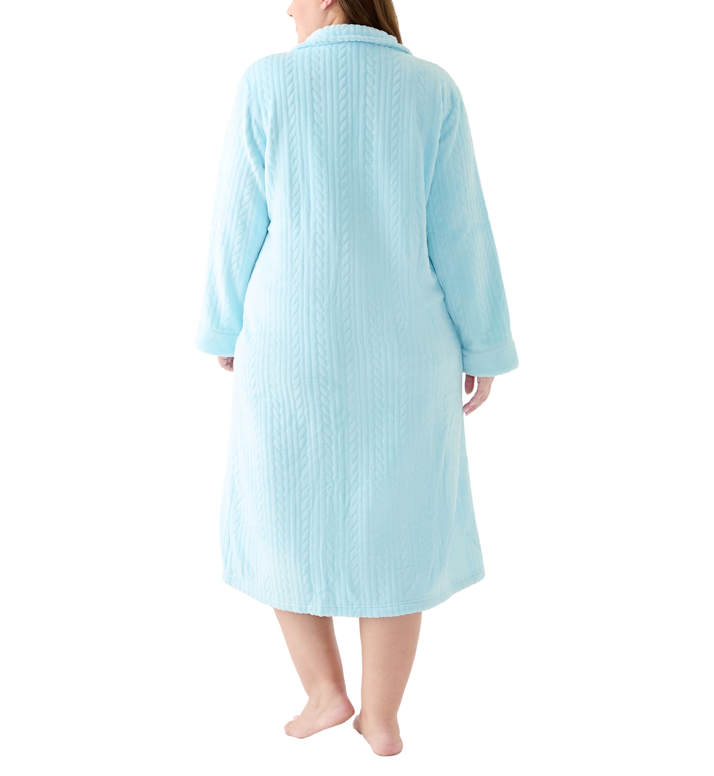 Womens Folded Zip Robe