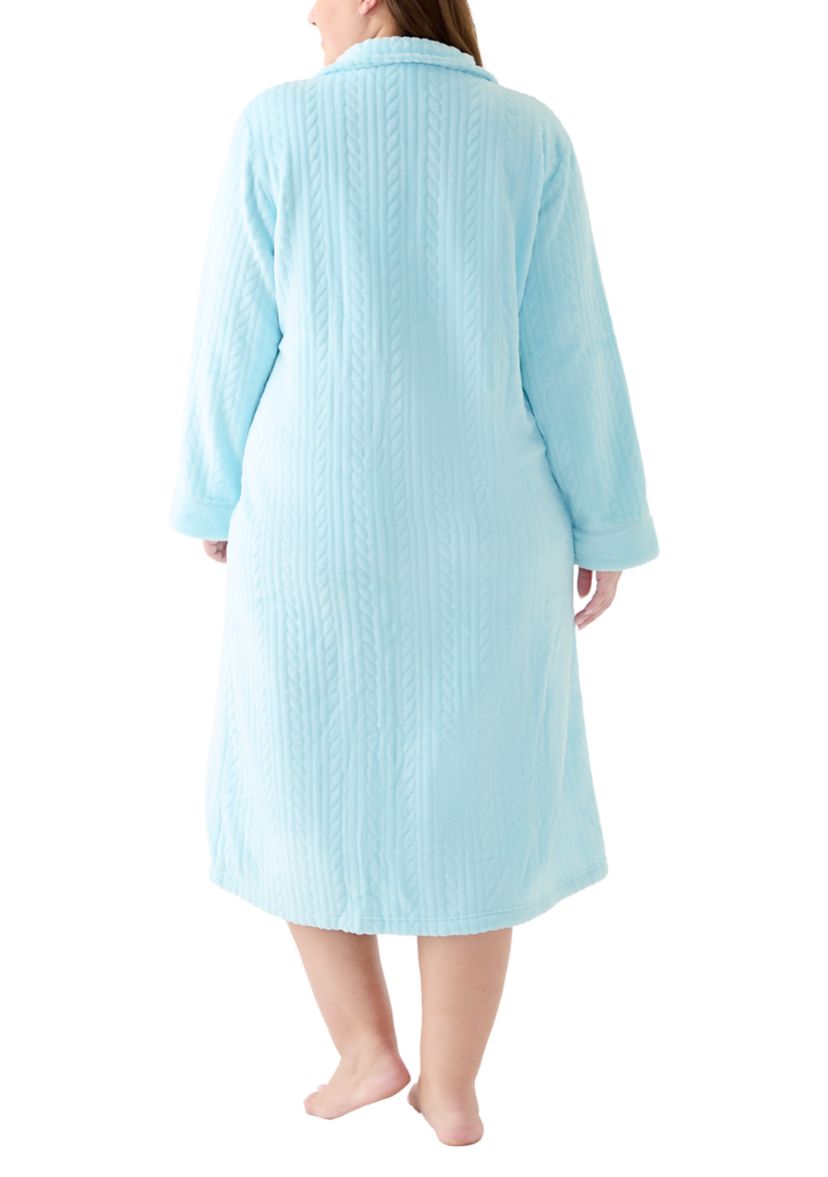 Womens Folded Zip Robe