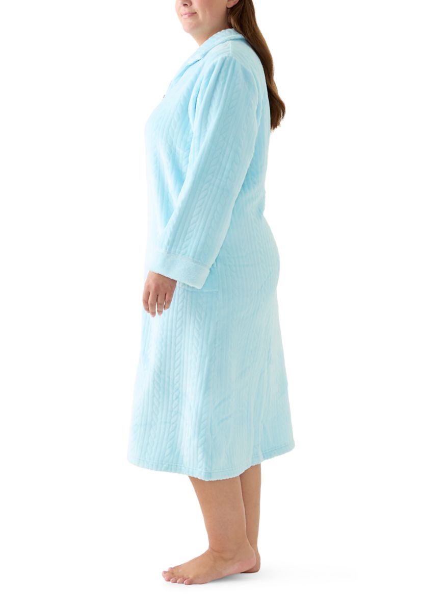 Womens Folded Zip Robe