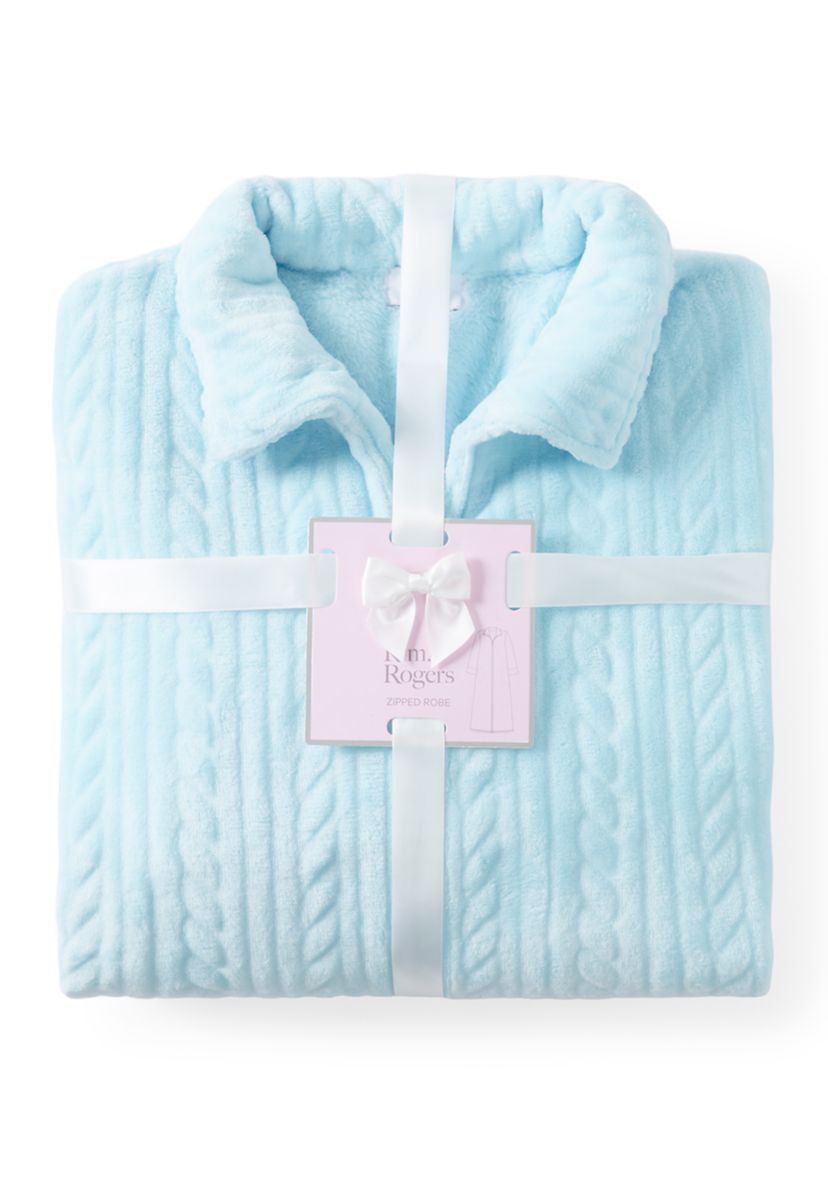 Womens Folded Zip Robe