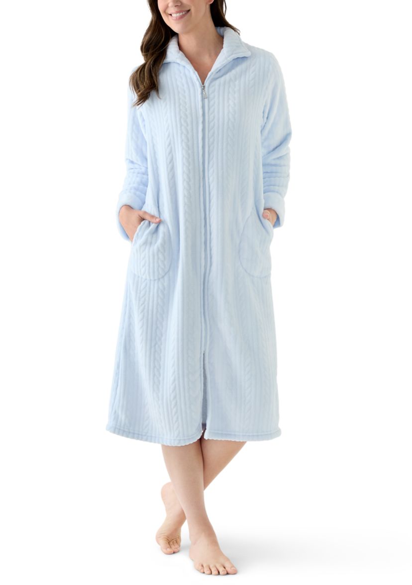 Womens Folded Zip Robe