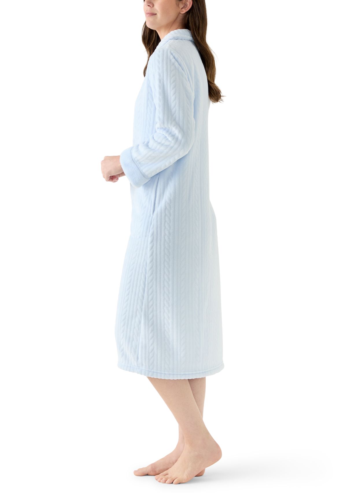 Womens Folded Zip Robe