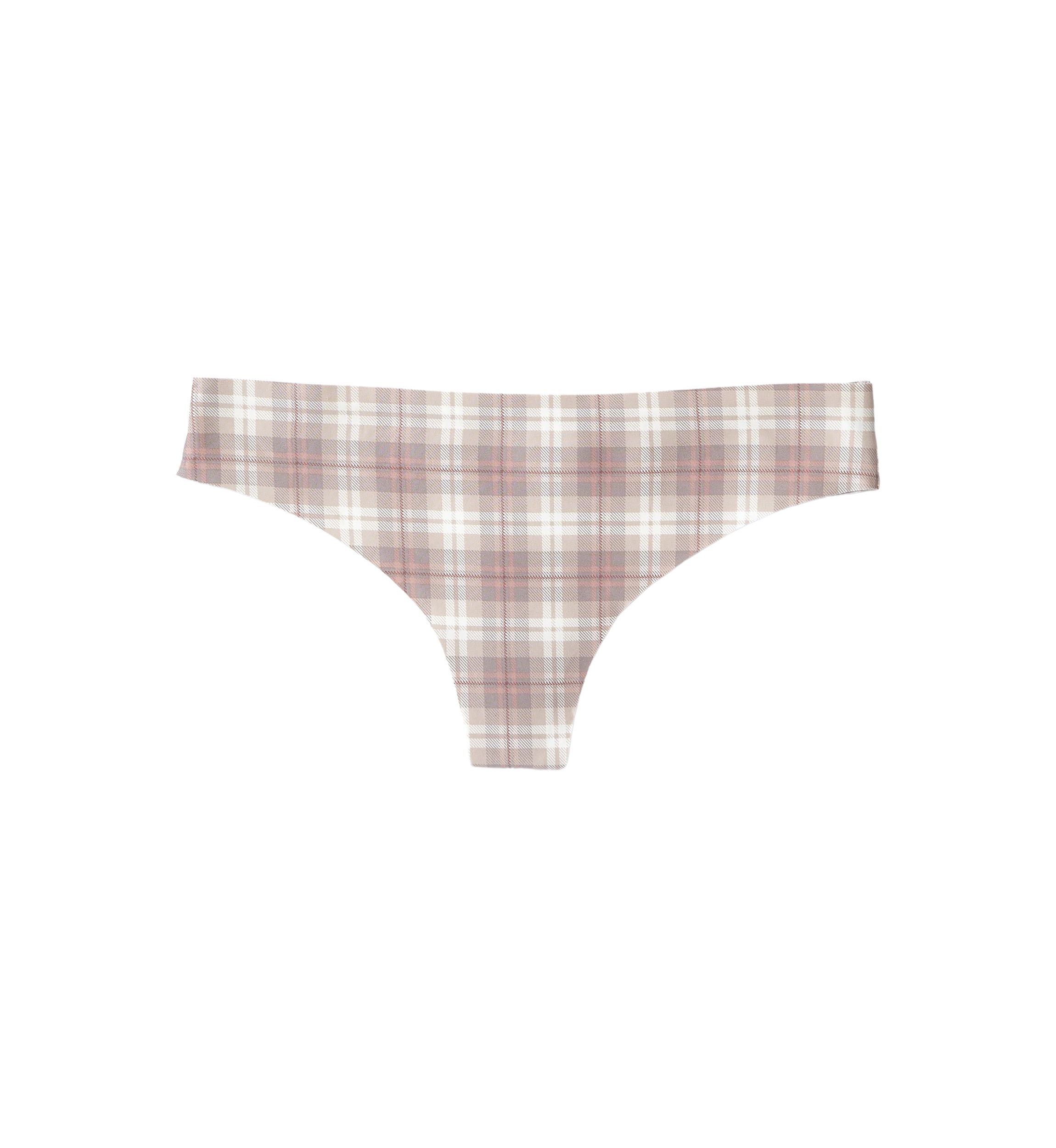 Plaid Thong
