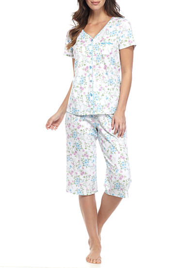 Karen Neuburger Cardigan Capri Pajama Set | Belk