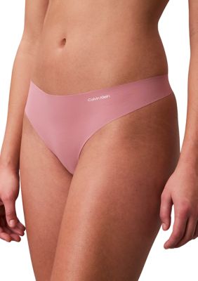 Calvin Klein Women's Invisibles Thong - D3428, Mauve, Medium