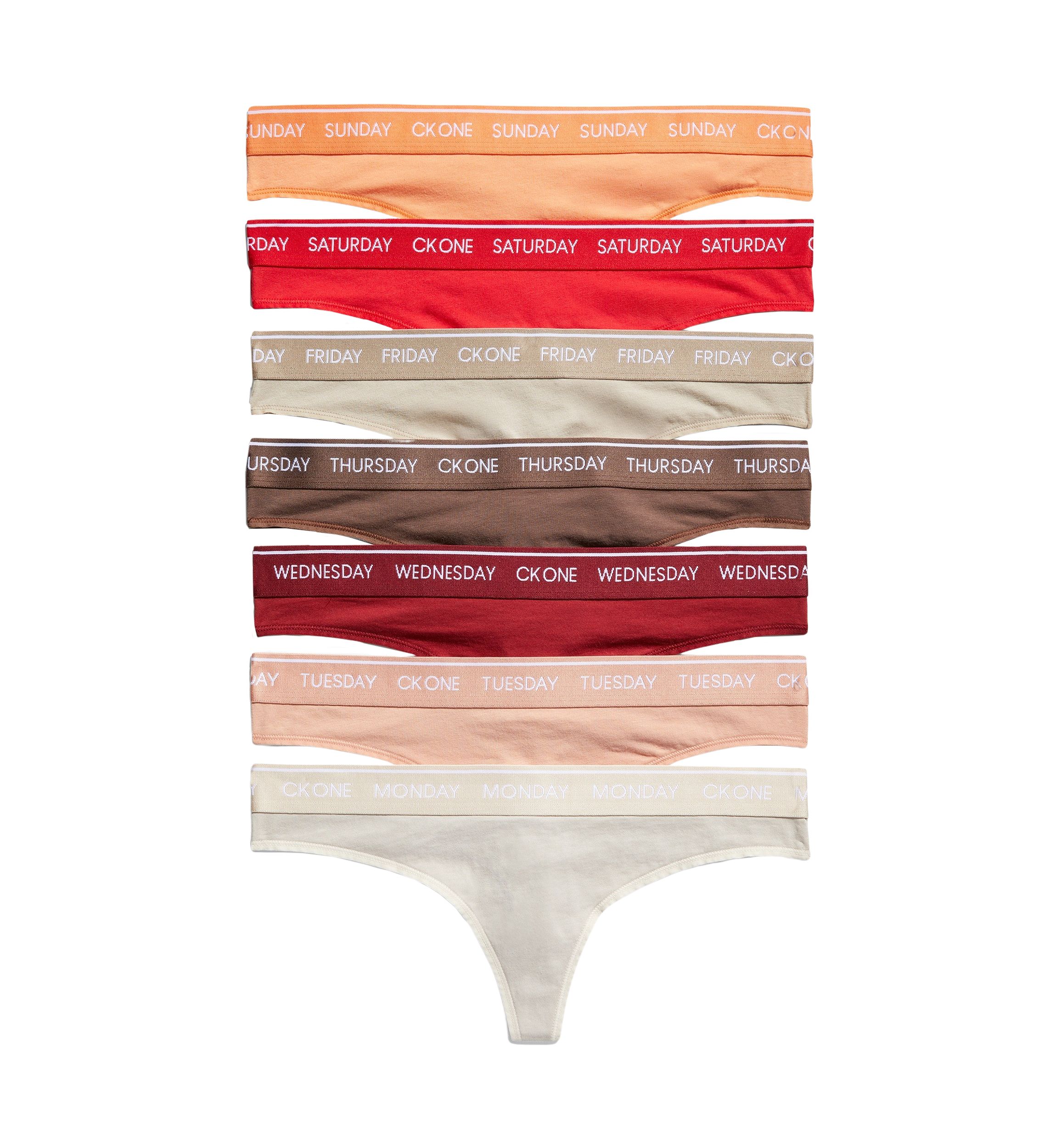 CK One Days of the Week Thongs - 7-Pack 