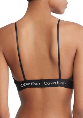 Calvin Klein Women Modern Cotton Unlined Bralette Yellow SMALL