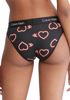 Calvin Klein Women's Sleek String Bikini Panty, Bare, Small at