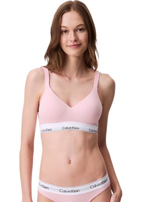 Calvin Klein Women's Modern Cotton Lift Bralette, Pink, XL