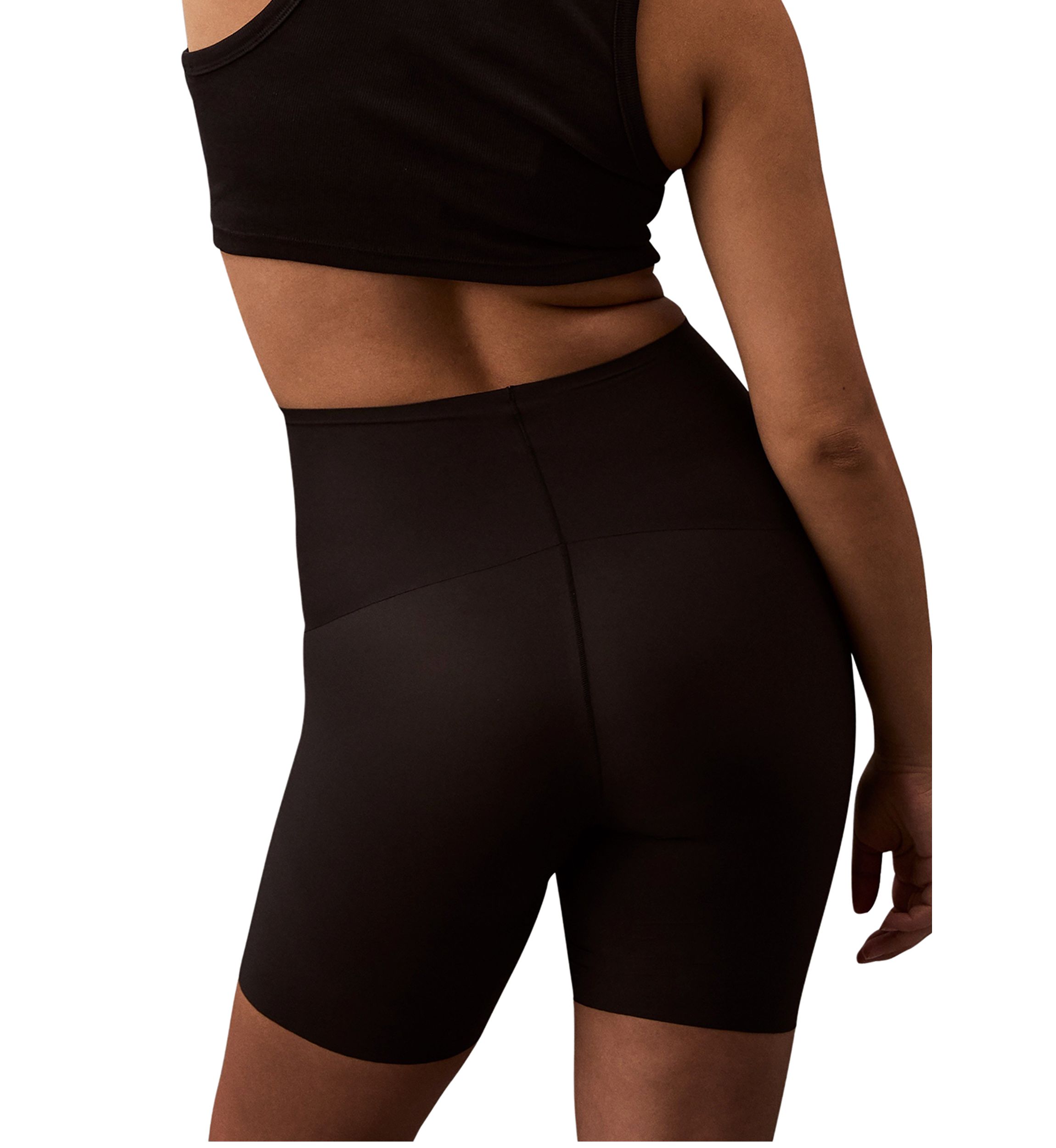 Womens Soft Stretch Mid Thigh Compression Shorts