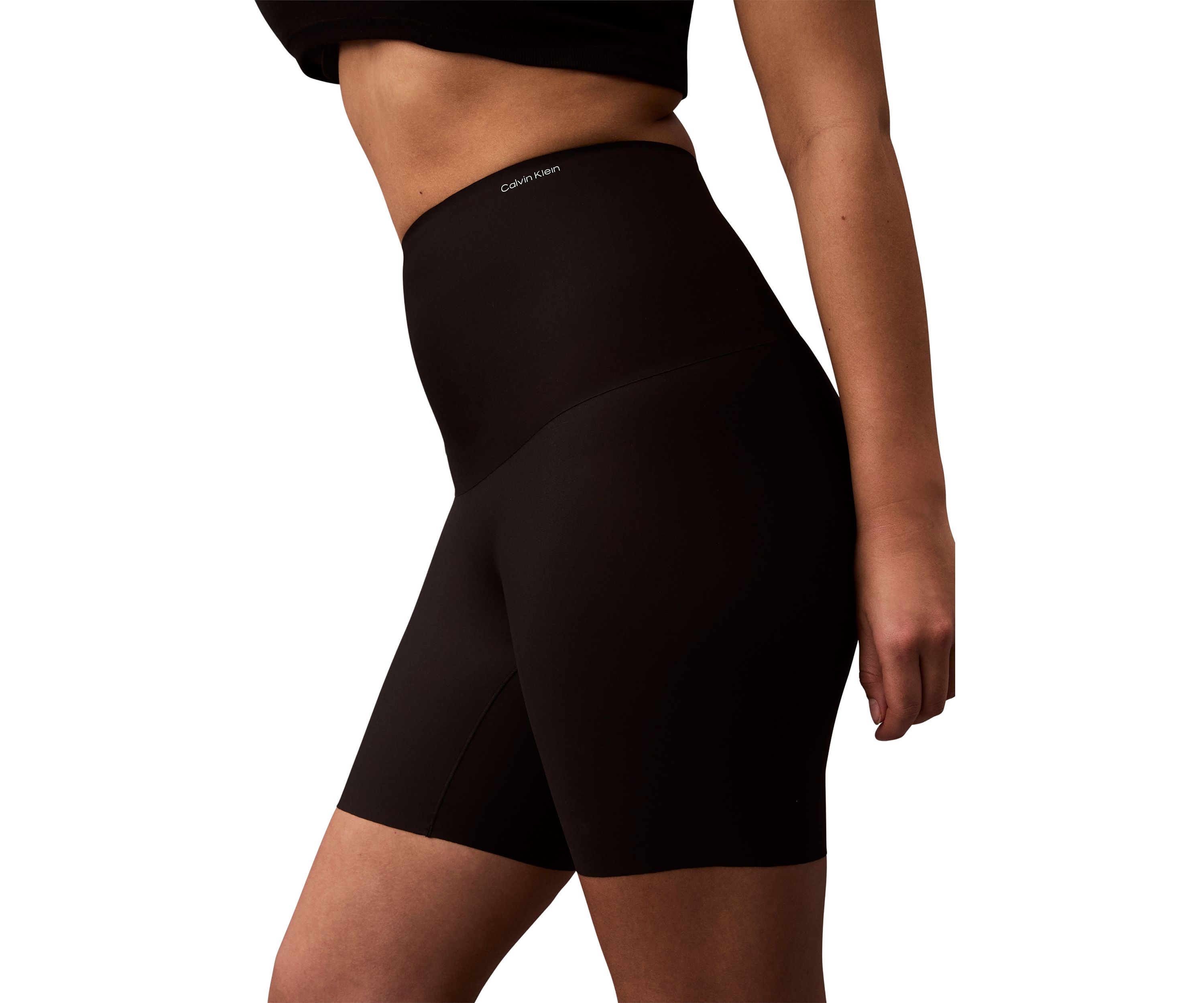 Womens Soft Stretch Mid Thigh Compression Shorts