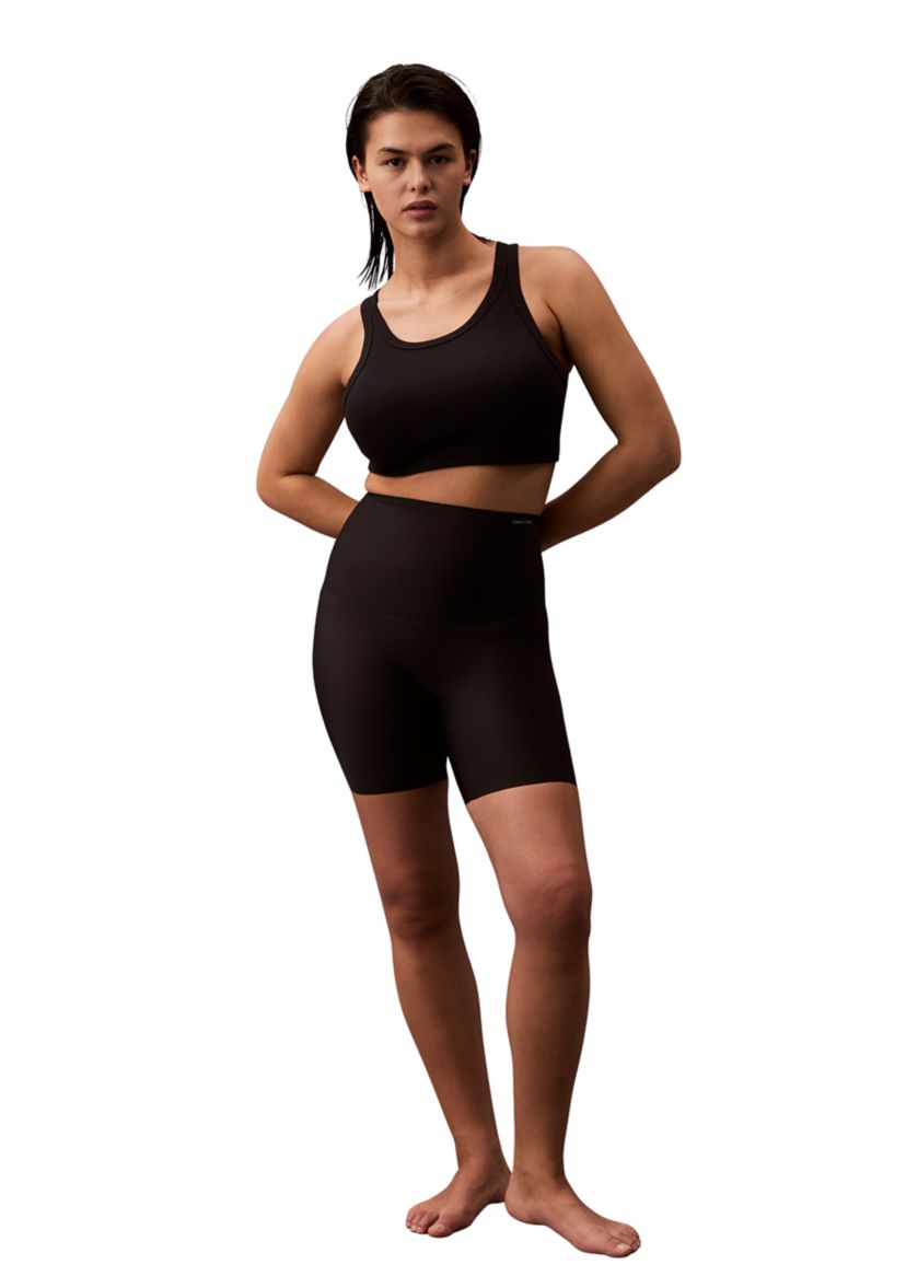 Womens Soft Stretch Mid Thigh Compression Shorts