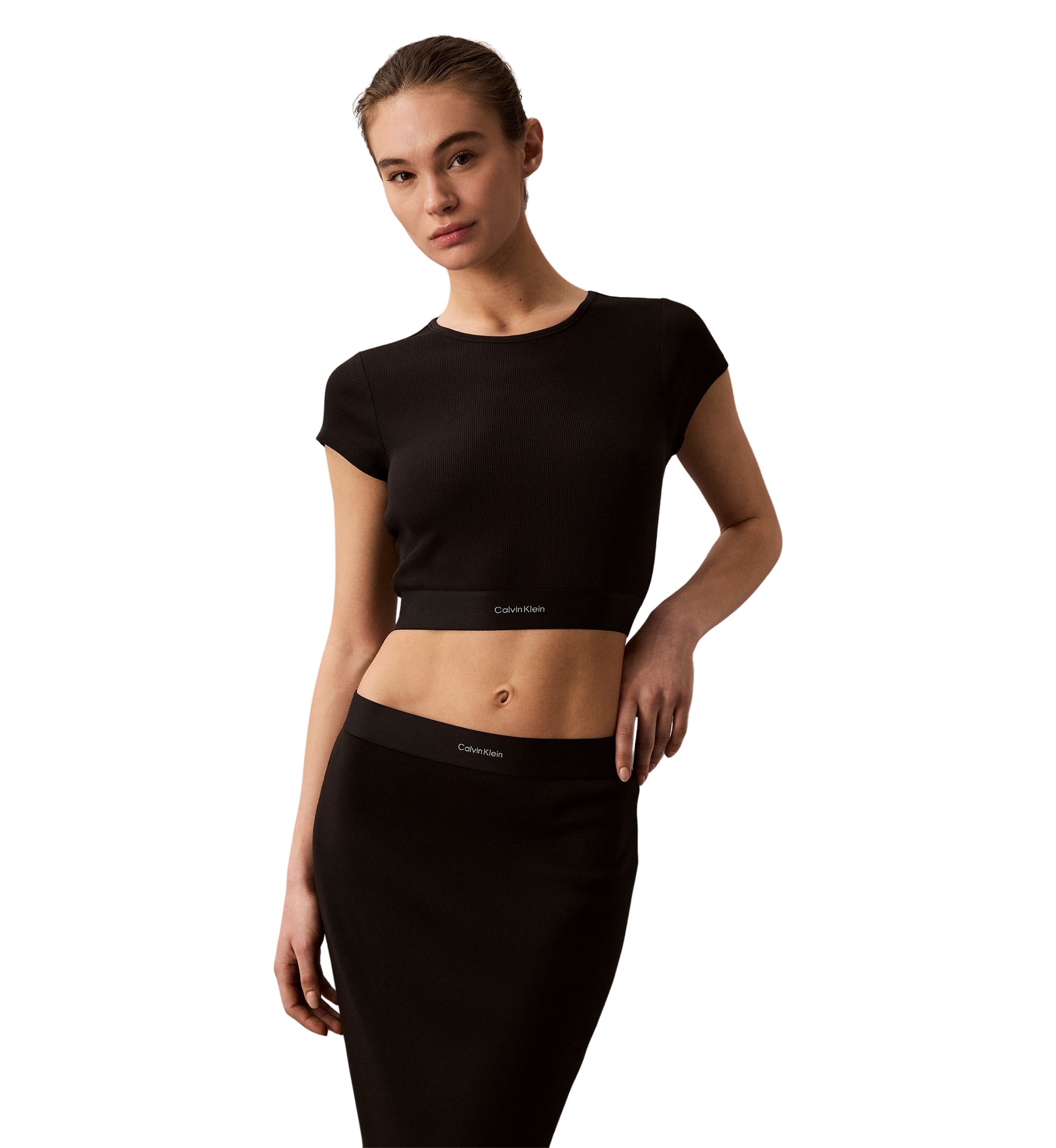 Modern Rib Cropped T-Shirt