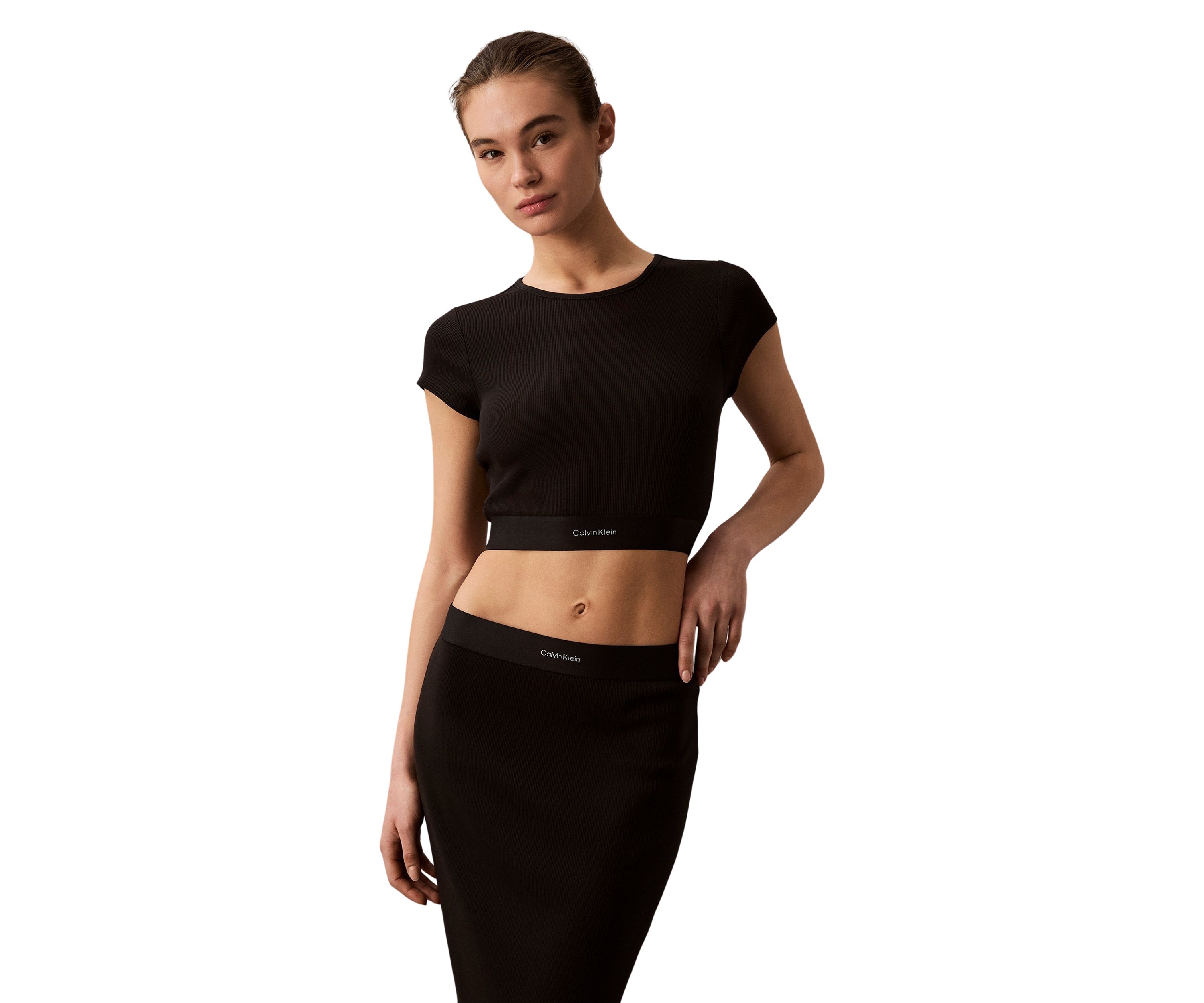 Modern Rib Cropped T-Shirt