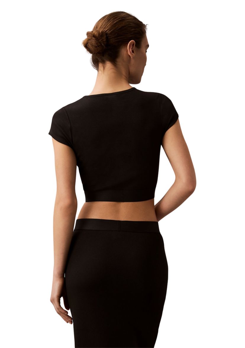 Modern Rib Cropped T-Shirt