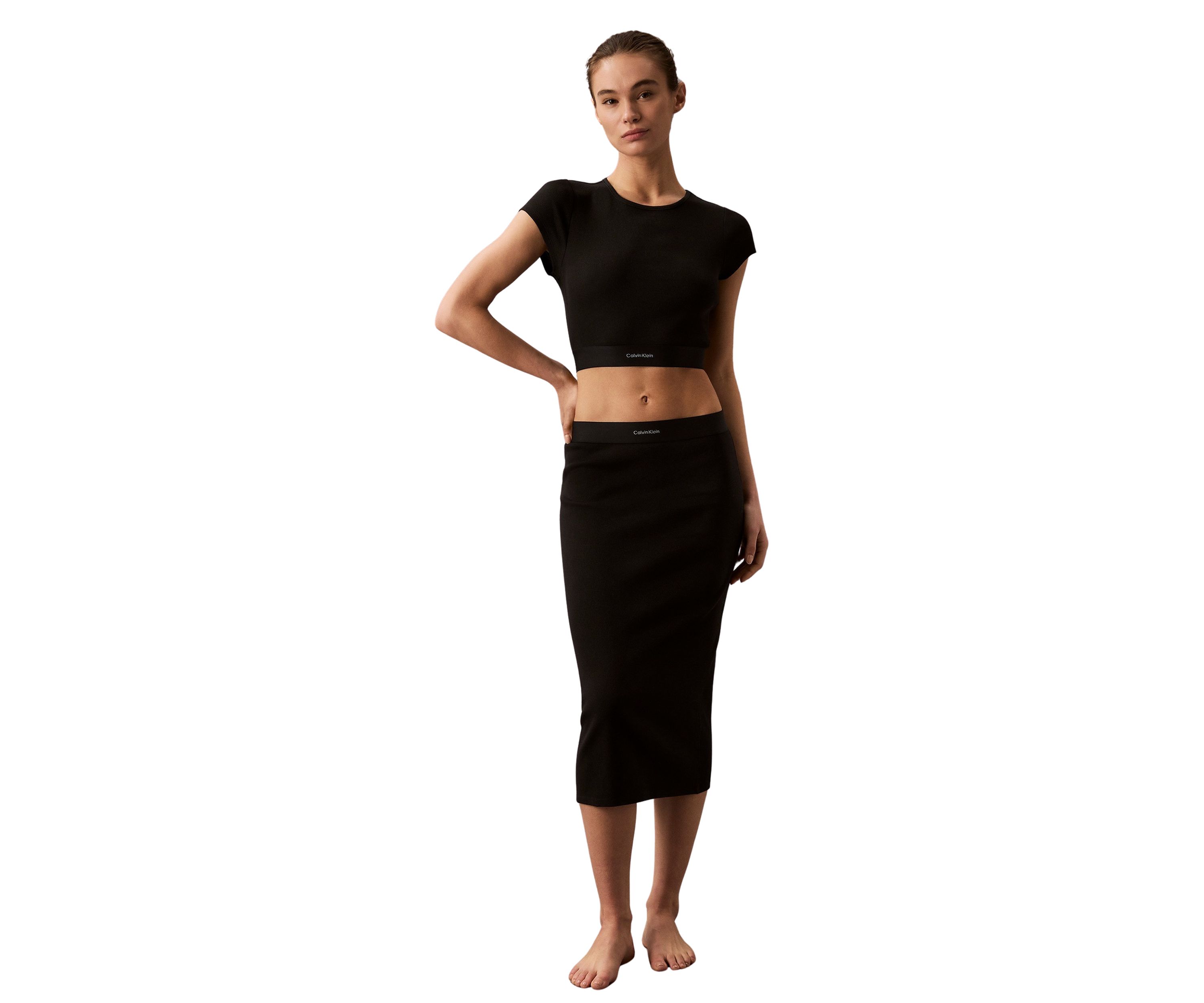 Modern Rib Cropped T-Shirt