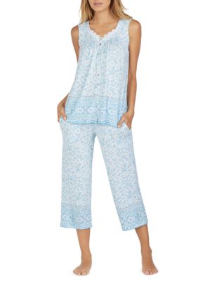 Aria 2-Piece Sleeveless Capri Pajama Set | belk