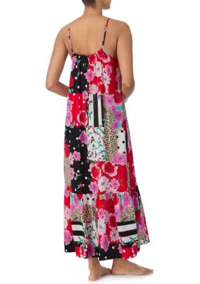 Sleeveless Tie Front Maxi Chemise