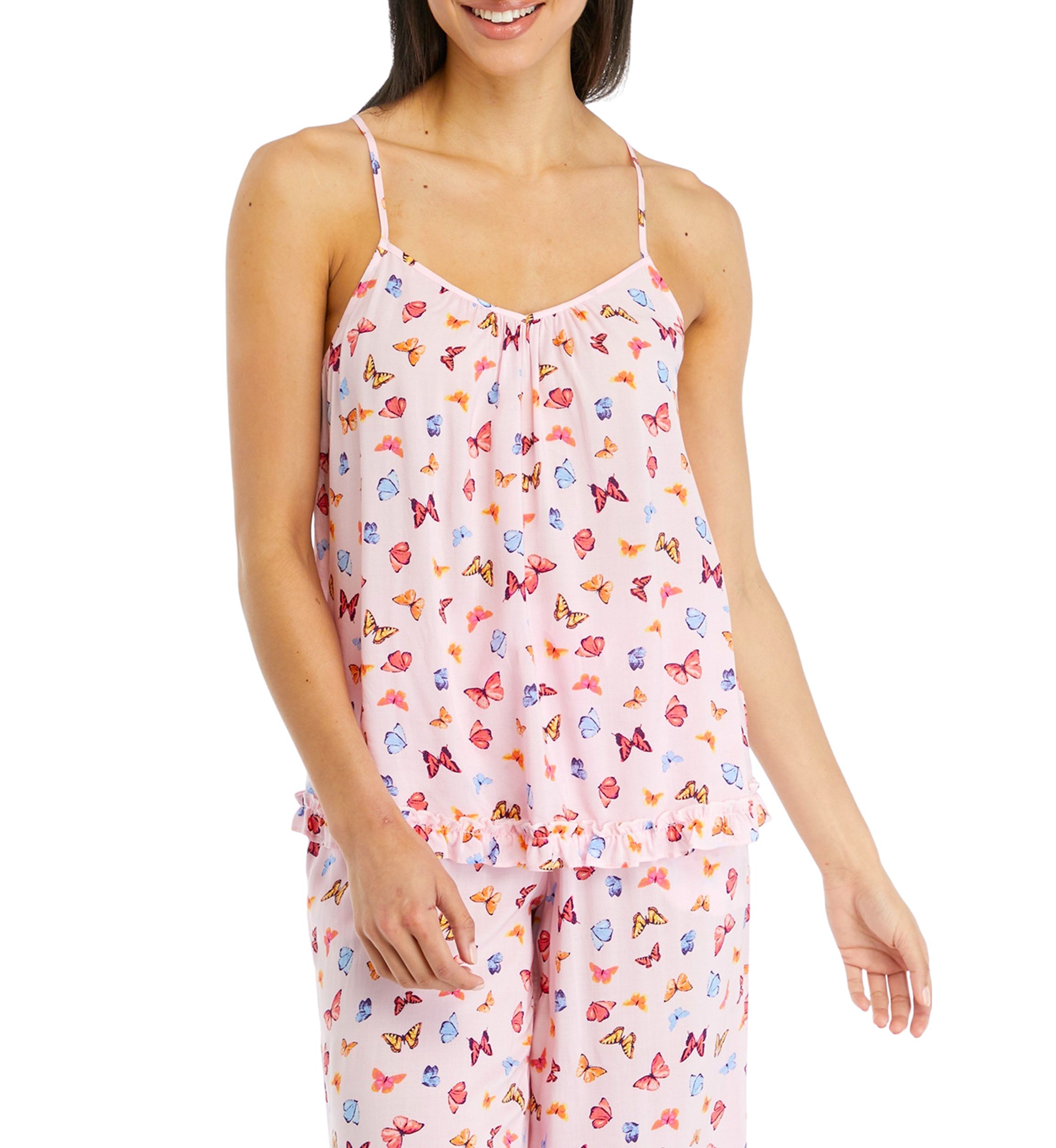 Womens Sleeveless V-Neck Pajama Cami